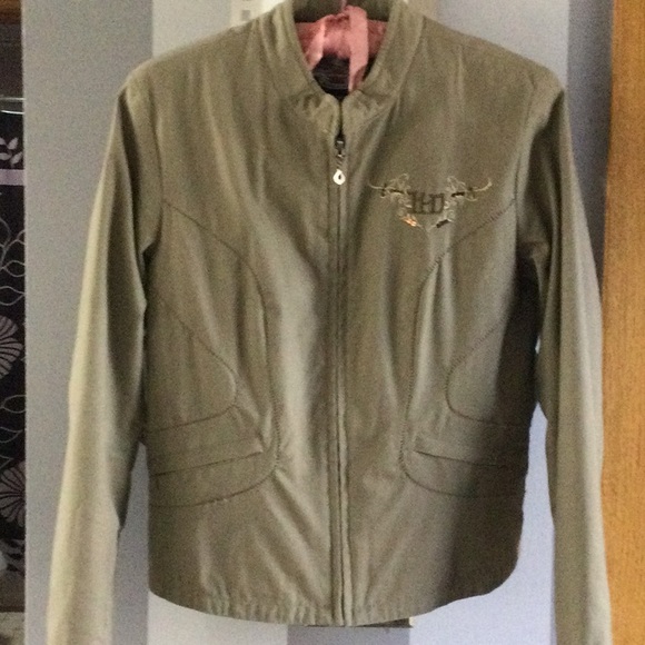 Harley Davidson woman’s Small tan jacket - Picture 3 of 10